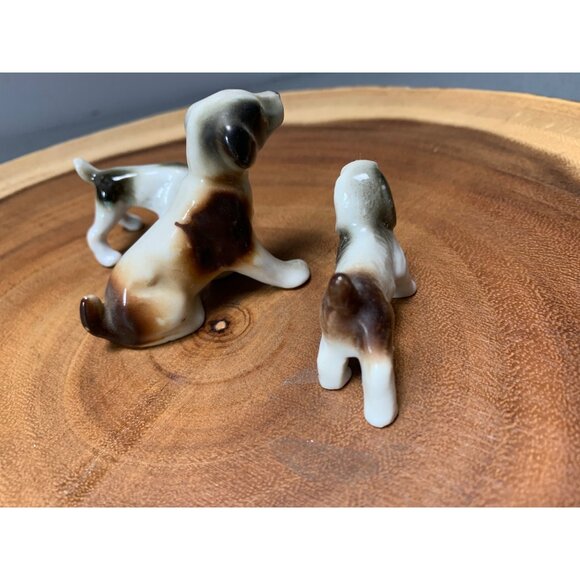 Vintage Japan Porcelian Dog Figurines Trio - Picture 3 of 11